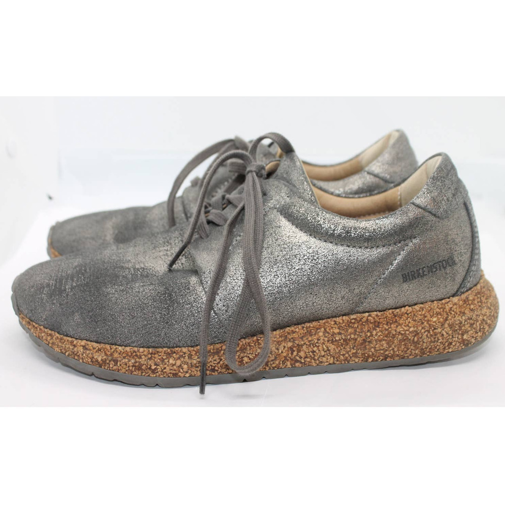Birkenstock Wrigley Platinum Metallic Sneakers size EU 38, US L7, M5 Narrow